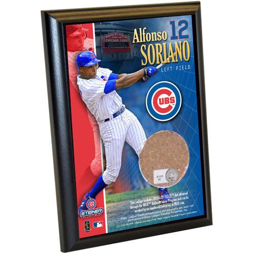 Alfonso Soriano Cubs 4x6 Dirt Plaque