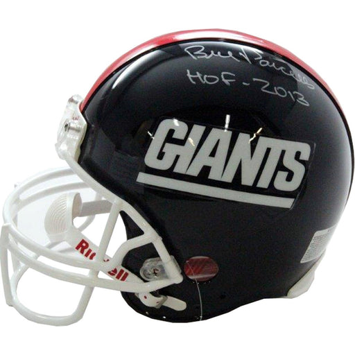 Bill Parcells Signed Authentic Giants Throwback Helmet w HOF Insc