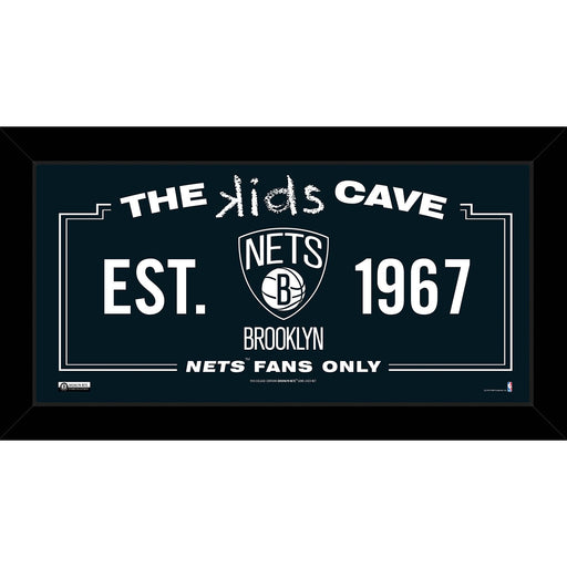 Brooklyn Nets 6x12 Kids Cave Sign