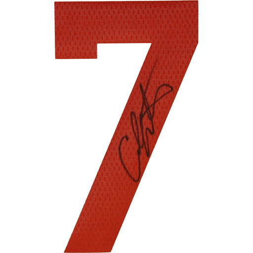 Carmelo Anthony Signed Orange 7 Jersey Number