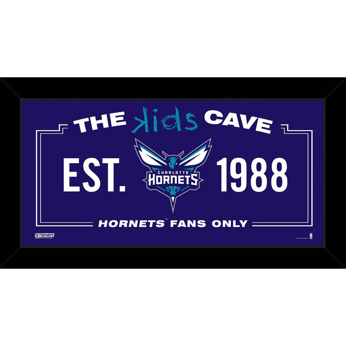 Charlotte Hornets 6x12 Kids Cave Sign