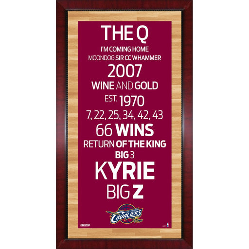 Cleveland Cavaliers Subway Sign Wall Art 16x32 Photo