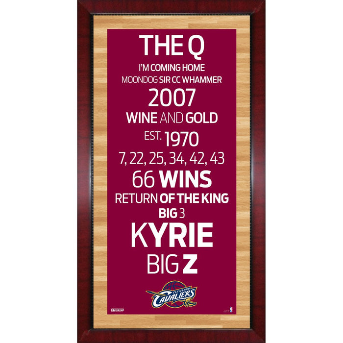 Cleveland Cavaliers Subway Sign Wall Art 16x32 Photo