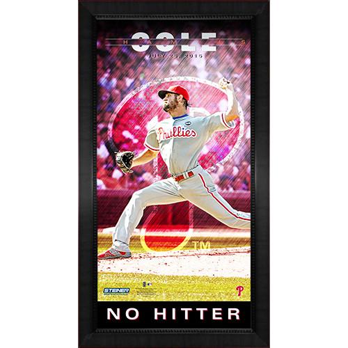 Cole Hamels No Hitter 62515 Player Profile 10x20 Framed Collage