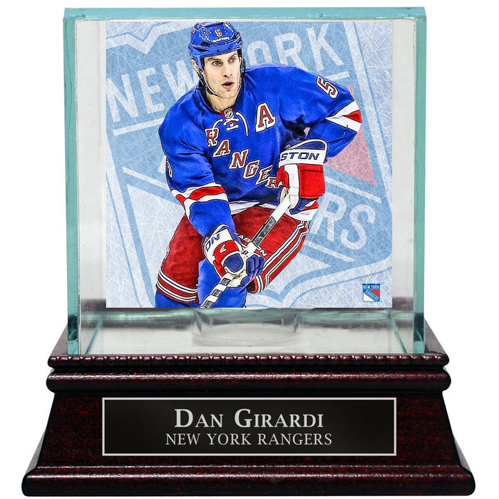 Dan Girardi New York Rangers Puck Glass Display Case with Nameplate