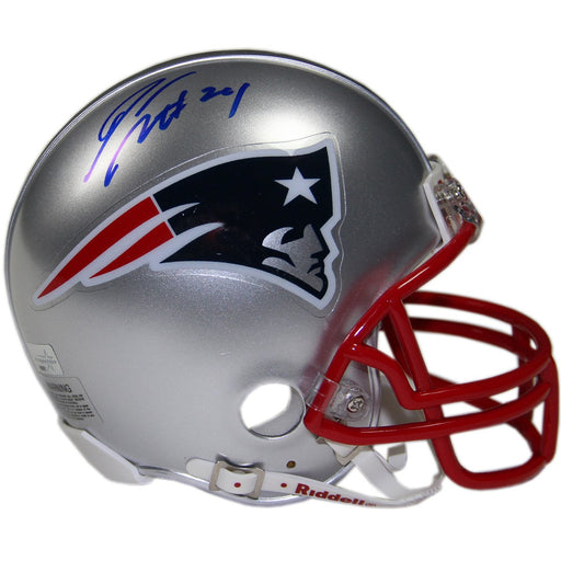 Darrelle Revis Signed New England Patriots Mini Helmet (New England Picture Auth)