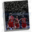 Dennis Rodman Facsimile Playing With Michael Jordan Stretched 22x26 Story Canvas