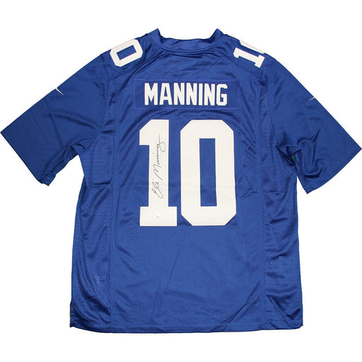 Eli Manning Signed New York Giants Blue Twill Nike Jersey