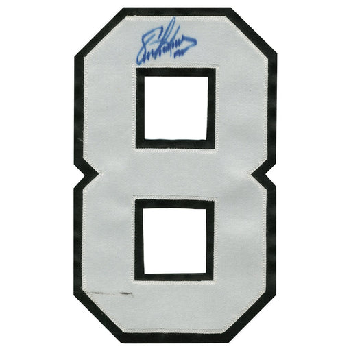 Eric Lindros Signed Flyers Home Jersey Number (Signed in Blue)