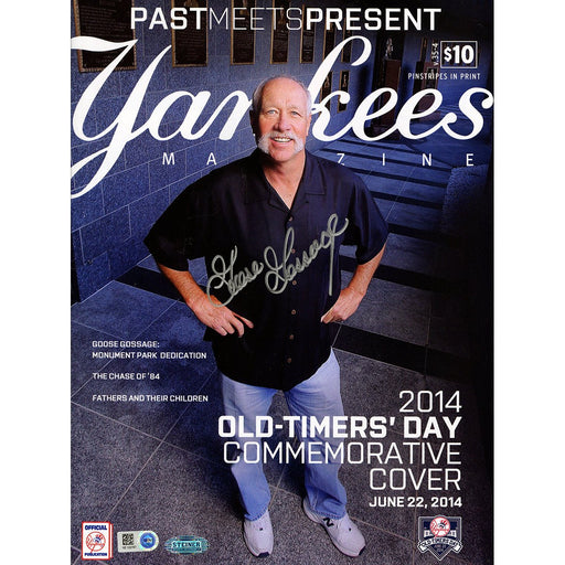 Goose Gossage Signed 2014 Old Timers Day Yankees Magazine