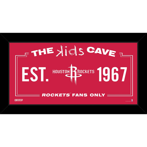 Houston Rockets 6x12 Kids Cave Sign