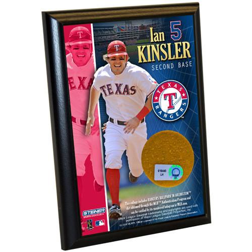 Ian Kinsler Rangers 4x6 Dirt Plaque