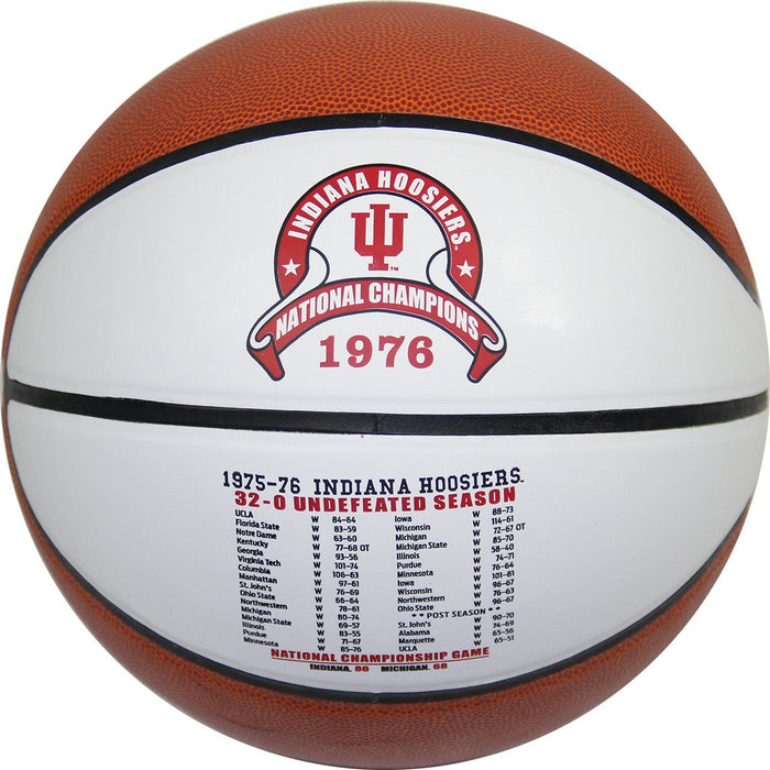 Indiana Hoosiers 1976 National Champions Stat Logo Baden Basketball