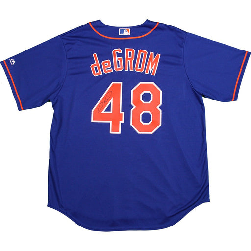 Jacob deGrom Signed New York Mets Blue Replica Jersey (LOJO Auth)