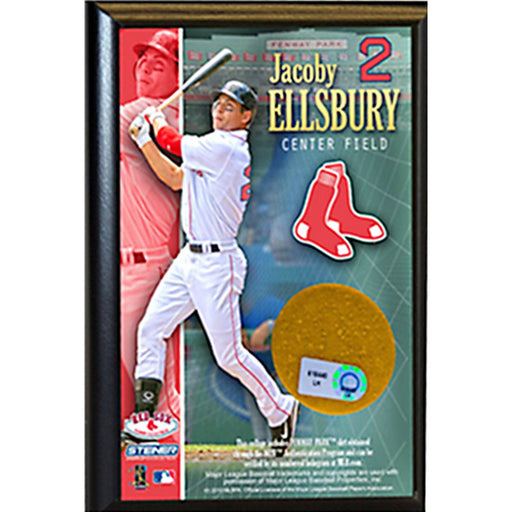 Jacob Ellsbury Red Sox 4x6 Dirt Plaque