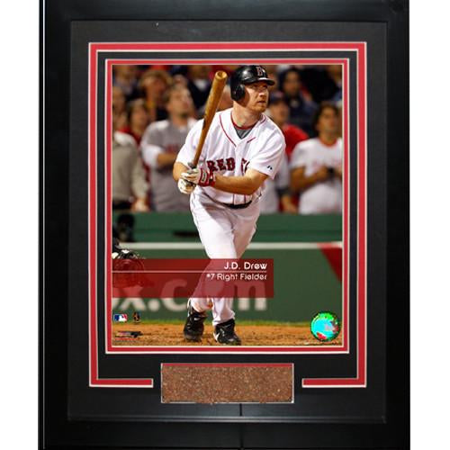 JD Drew 7 Red Sox Feel The Game Framed Photograph