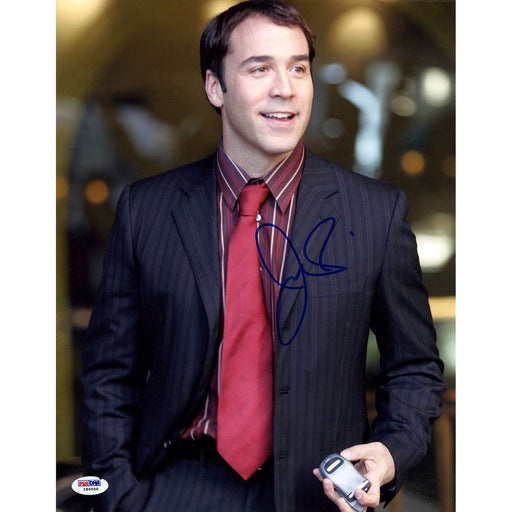 Jeremy Piven Signed Ari Gold Entourage Vertical Red Tie 11x14 Photo PSADNA