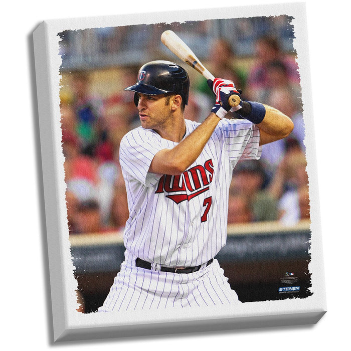 Joe Mauer Stretched 22x26 Canvas