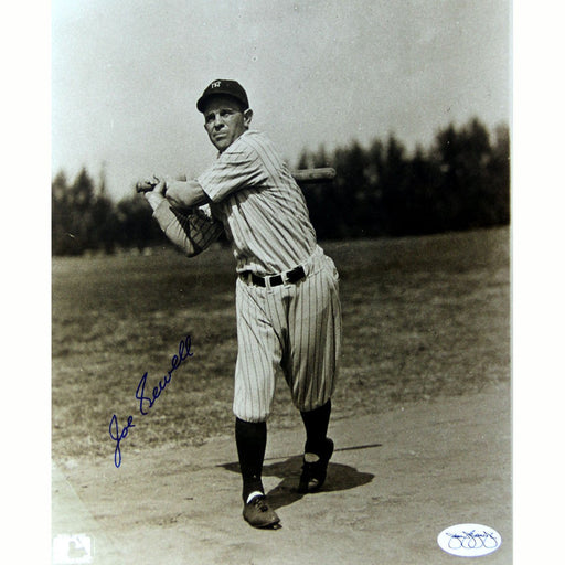 Joe Sewell Swing Vertical Sepia Tone 8x10 Photo (JSA Holo Only)