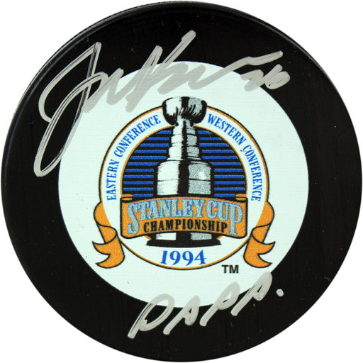 Joey Kocur Signed 1994 Stanley Cup Puck wPaPaInsc.