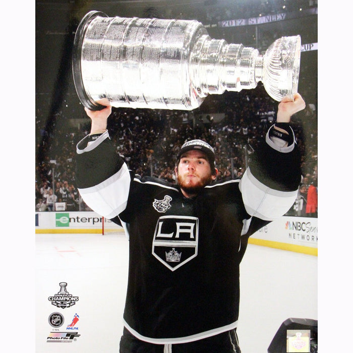 Jonathan Quick Holding Stanley Cup Trophy 16x20 Photo