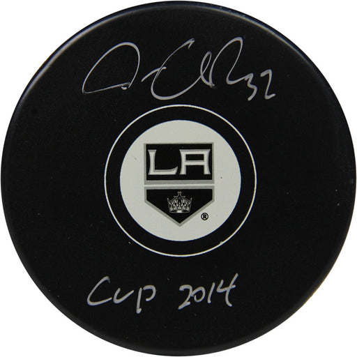 Jonathan Quick Signed Los Angeles Kings Puck w 2014 Cup Insc