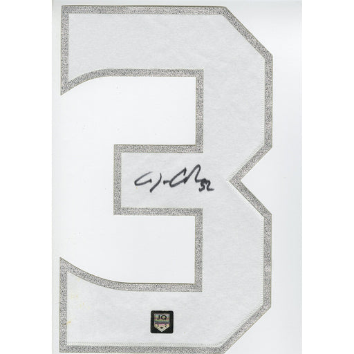 Jonathan Quick Signed White Number 3 for Black Jersey