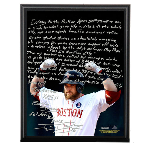 Jonny Gomes Facsimile Boston Strong Metallic 8x10 Story Plaque