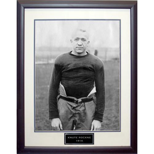 Knute Rockne Notre Dame Black Ridge Framed Portrait 16x20 Photo