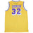 Magic Johnson Signed Home Yellow Lakers Replica Jersey