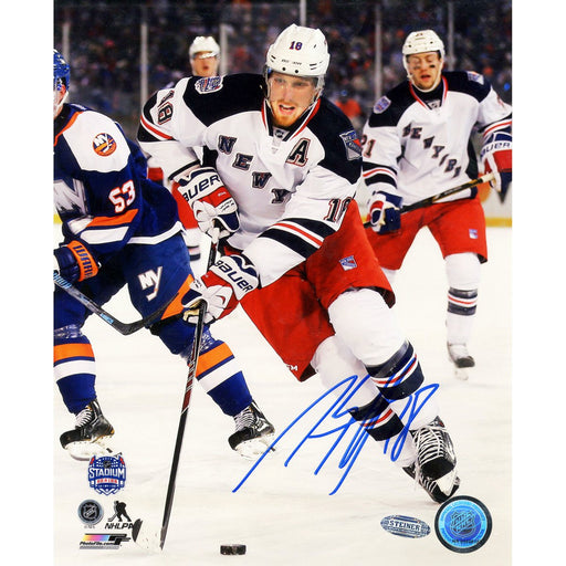 Marc Staal New York Rangers White Jersey Vertical 8X10 Photo