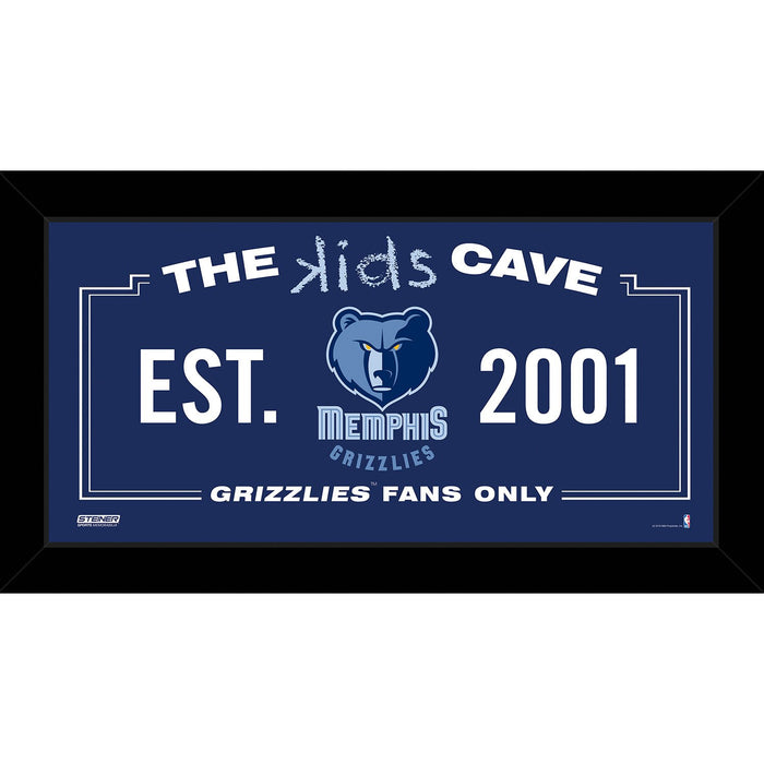 Memphis Grizzlies 6x12 Kids Cave Sign