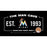 Miami Marlins Man Cave Sign 6x12 Framed Photo With Authentic Game-Used Dirt Capsule (MLB Auth)