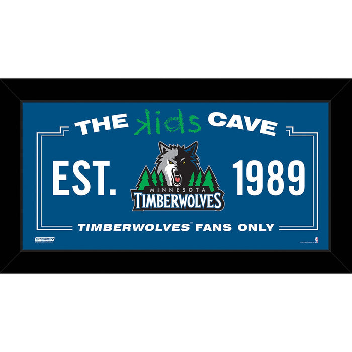 Minnesota Timberwolves 6x12 Kids Cave Sign