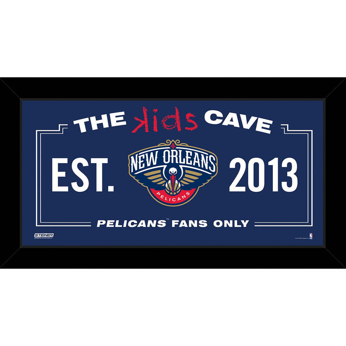 New Orleans Pelicans 6x12 Kids Cave Sign