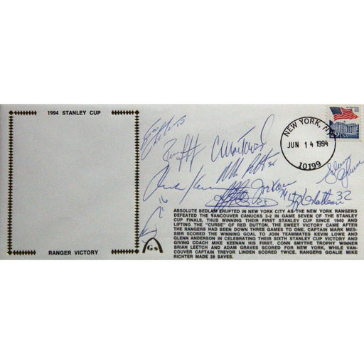 New York Rangers 1994 Team Signed Cachet