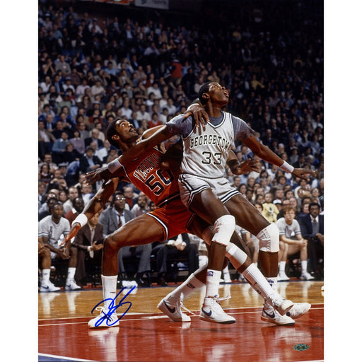 Ralph Sampson Signed vs. Patrick Ewing NCAA 16x20 Photo