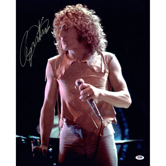 Roger Daltrey Signed Close up View 16x20 Photo (PSADNA Holo Only)