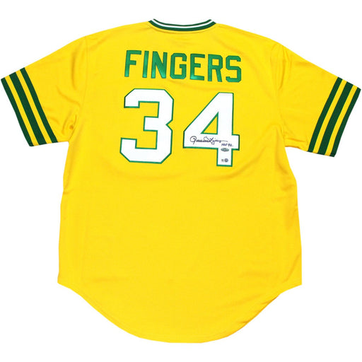 Rollie Fingers Oakland Athetics Authentic Jersey w HOF insc (MLB Auth)