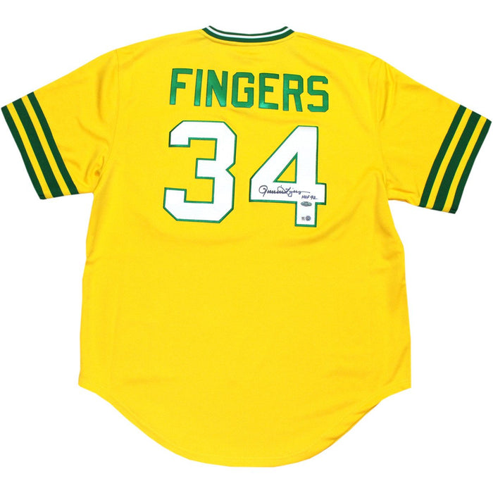 Rollie Fingers Oakland Athetics Authentic Jersey w HOF insc (MLB Auth)