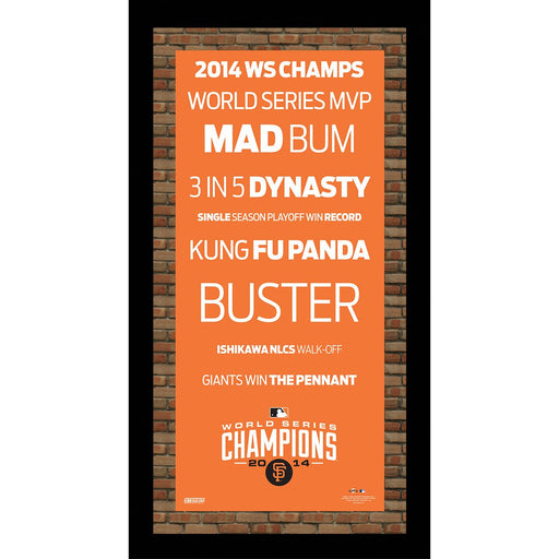 San Francisco Giants 2014 World Series 6x12 Subway Sign