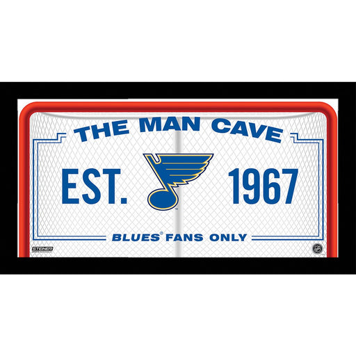 St. Louis Blues Man Cave Sign 6x12 Framed Photo