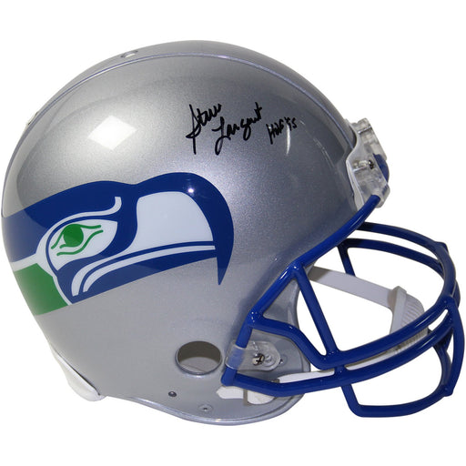 Steve Largent Signed Seattle Seahawks Throwback Proline Helmet w HOF 95 Insc. (PSADNA Holo Only)