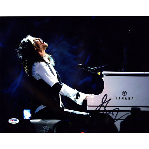 Steven Tyler Signed Playing White Piano 11x14 Photo (PSADNA)