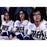 The Hanson Brothers Signed Charleston Chiefs Slap Shot Post Fight Bloody 14x20 Photo (AJ Sports Auth)