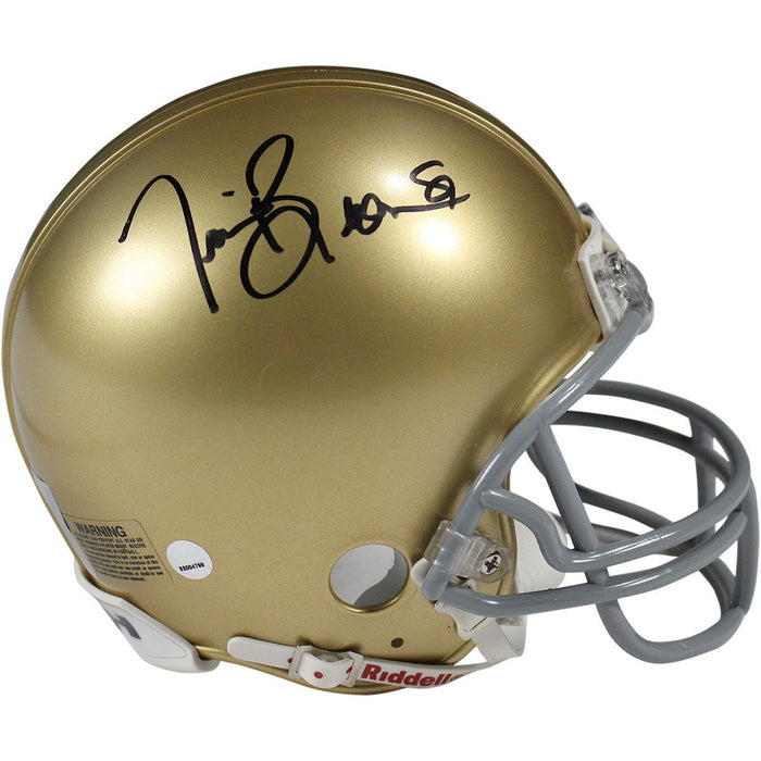 Tim Brown Signed Notre Dame Mini Helmet