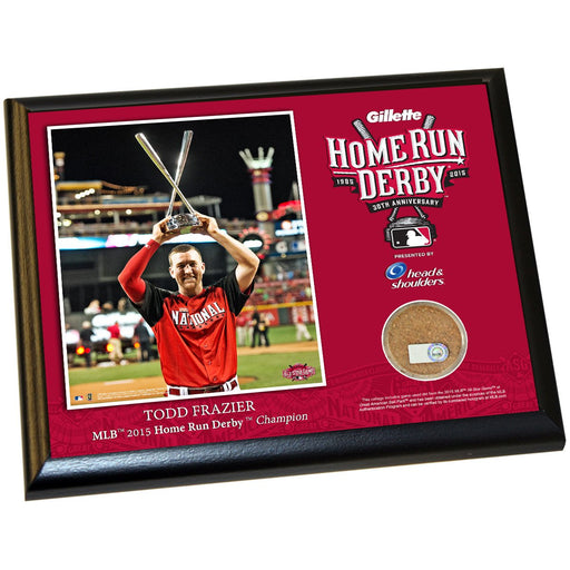 Todd Frazier Home Run Derby 8x10 Plaque w Game Used Dirt