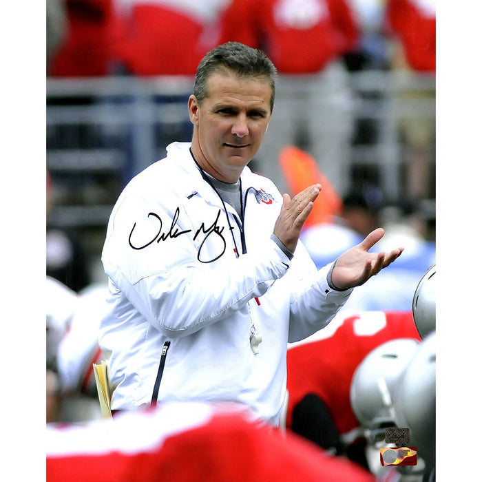 Urban Meyer OSU Signed Clapping 16x20 Photo (Urban Meyer Auth)