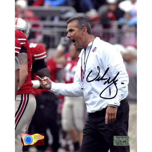 Urban Meyer OSU Signed Pointing 8x10 Photo (Urban Meyer Auth)