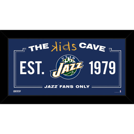 Utah Jazz 6x12 Kids Cave Sign